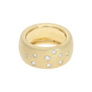 Diamant Ring Eismatt Gold 585 Brillant Second Hand...