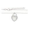 Juwelmalux Halskette 925 Silber mit Perlmutt, Zirkonia JL52-05-0053
