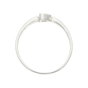 Diamant Ring Platin 950 Herz Second Hand 25323948 getragen