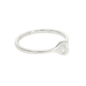 Herzring Platin 950 Diamant Second Hand 25323935 getragen