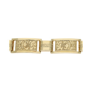 Gold Armband 585 Halbmassiv Second Hand, wie neu 25324008 getragen