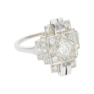 Diamantring Weißgold 585 25324077 Second Hand,...