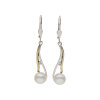 JuwelmaLux Bicolor Ohrhänger 585 mit Diamant und SWP JL10-06-3563