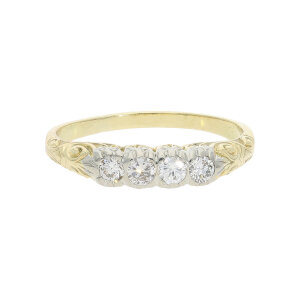 Ring Gold 585 Diamant Second Hand wie neu 25324100 getragen