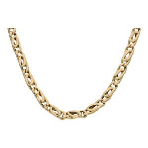 Goldkette 585 Halbmassiv Second Hand 25324112 getragen