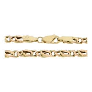 Goldkette 585 Halbmassiv Second Hand 25324112 getragen