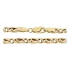 Goldkette 585 Halbmassiv Second Hand 25324112 getragen