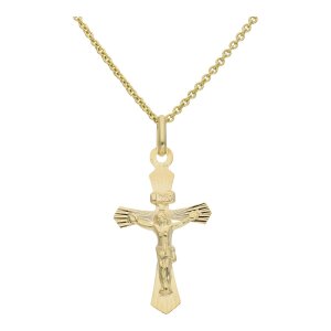 JuwelmaLux Kreuz Anhänger Gold 333 für Jungen...