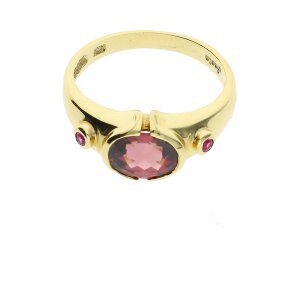 Second Hand Turmalin Ring 585 Gold 25324238 getragen