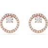 Swarovski Ohrstecker Constella 5692263 Rundschliff, Weiß, Roségold-Legierungsschicht