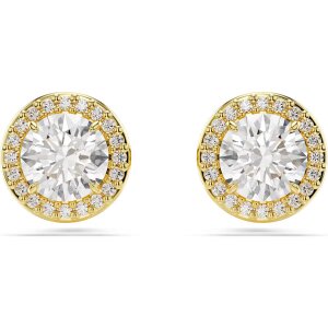 Swarovski Ohrstecker 5686637 Una Rundschliff, Goldfarben,...