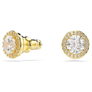 Swarovski Ohrstecker 5686637 Una Rundschliff, Goldfarben,...