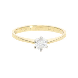 Diamant Ring Gold und Weißgold 585 Brillant Second...