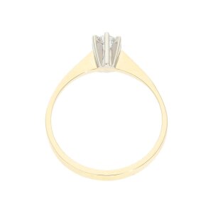 Diamant Ring Gold und Weißgold 585 Brillant Second...