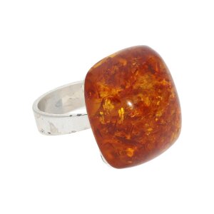 Bernsteinring Silber 835 Handarbeit Second Hand 25324392...