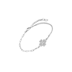 Lotus Silver Kleeblatt Armband mit Zirkonia Steinen...