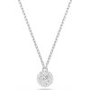 Swarovski Anhänger Dextera 5693206 Rundschliff, Kugel, Weiß, Rhodiniert