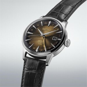 Seiko Presage Herrenuhr Automatik, Lederband SSK039J1