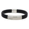 Boss Armband Herren Leder geflochten Edelstahl 1580178M