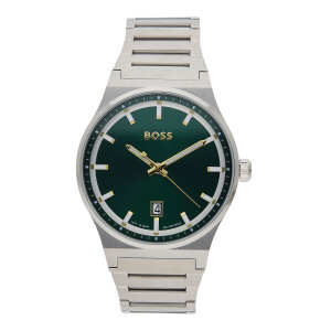 Boss Herrenuhr 1514079 Edelstahl, Quarz, Grün