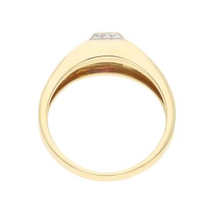 Rubin Ring Gold 750 Diamanten Second Hand 25324455 getragen