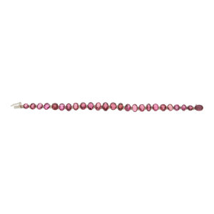 Silber Armband Second Hand mit synth. Steinen rosa...
