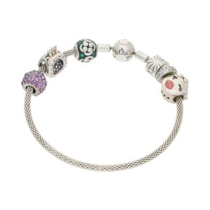 Pandora Moments Mesh Armband Silber 925 Second Hand...