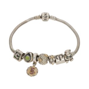 Pandora Armband mit Charms Silber, 25324505 Second Hand,...