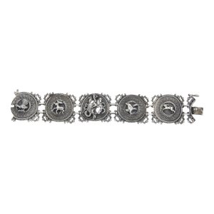Trachtenarmband echt Silber 925 Jagdschmuck Second Hand...