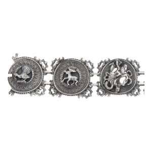Trachtenarmband echt Silber 925 Jagdschmuck Second Hand...