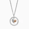 Engelsrufer Halskette ERN-HEARTWING-ZI-BIR Silber, Rotgold plattiert