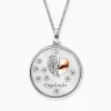 Engelsrufer Halskette Glaslinse ERN-LENS-LILHW-BIR Silber, Bicolor,Rotgold plattiert