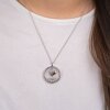 Engelsrufer Halskette Glaslinse ERN-LENS-LILHW-BIR Silber, Bicolor,Rotgold plattiert