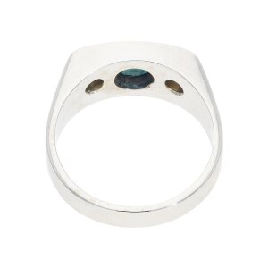 Ring Weißgold 585 Saphir und Brillanten Second Hand...