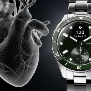 Withings ScanWatch Nova Grün Smartwatch Herren HWA10-MODEL-8-ALL-IN Edelstahl, Keramik (70874933)