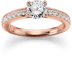 VIVENTY Damen Ring 770931 Sterling Silber, Rosé...