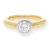 JuwelmaLux Ring 750/000 (18 Karat) Gold und Weißgold mit exzellentem Brillant 1,00 Carat JL30-07-0329