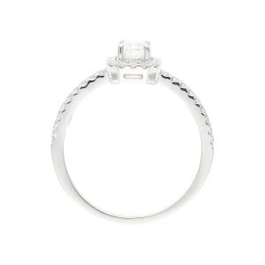 Diamantring Weißgold 750 mit Emerald JL10-07-3598...
