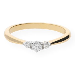 JuwelmaLux Ring 585/000 (14 Karat) Gold mit Brillant JL10-07-0135