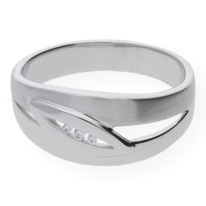 JuwelmaLux Ring in Silber 925/000 mit synthetischer...
