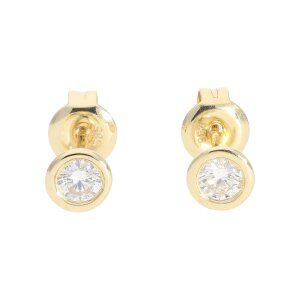 Ohrstecker Gold 585 mit Diamanten im Brillantschliff...