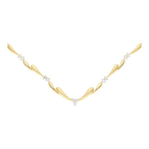 Diamantcollier Gold 750 Brillanten Second Hand wie neu...
