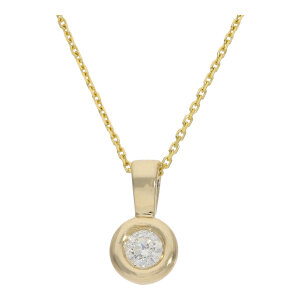 Kettenanhänger Gold 585 Diamant JL10-02-3633 JuwelmaLux