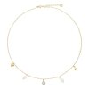 JuwelmaLux modernes Collier aus Gold plattiertem Edelstahl mit Anhänger JL16-05-0741