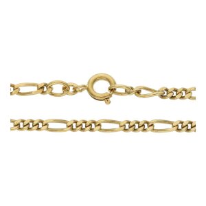 Goldkette 333 FBM Figaro massiv Second Hand wie neu...