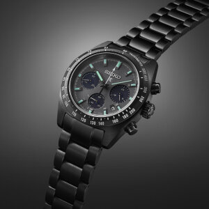 Seiko Herrenuhr SSC917P1 SPEEDTIMER Solar Chronograph The Black Series