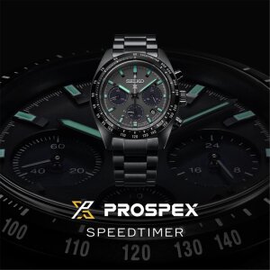 Seiko Herrenuhr SSC917P1 SPEEDTIMER Solar Chronograph The Black Series