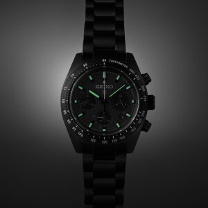 Seiko Herrenuhr SSC917P1 SPEEDTIMER Solar Chronograph The Black Series