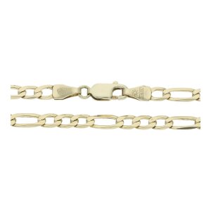 Italienische Goldkette 585 Figaro massiv Second Hand wie...