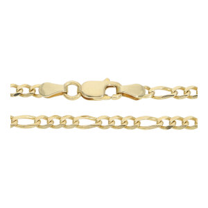 Figaro Kette massiv Gold 585 Second Hand, wie neu...